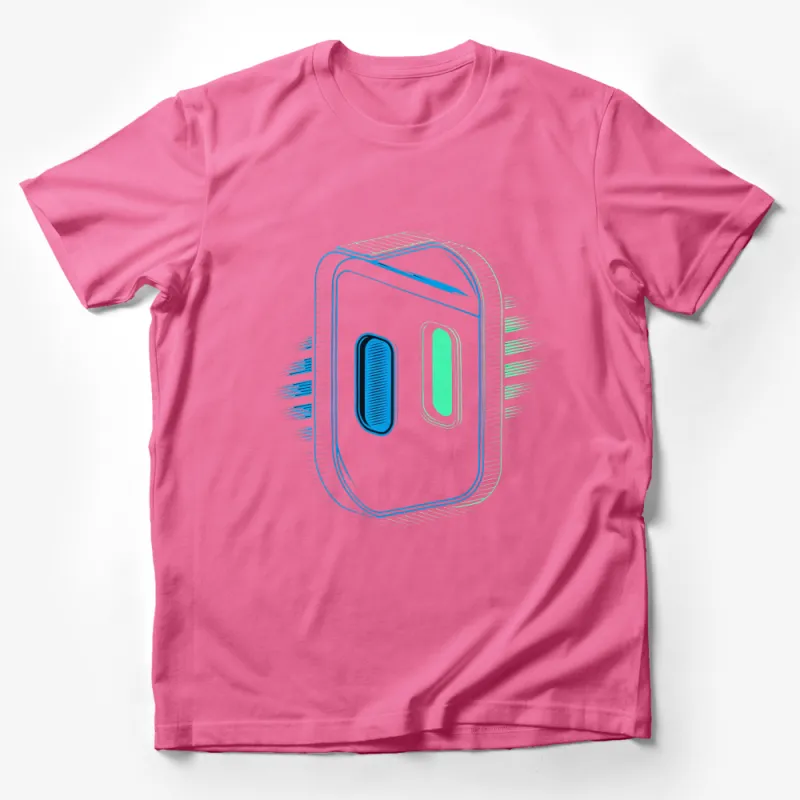 Retro Cassette Tape Design T-Shirt, Vintage 80s Music Tee, Unisex Graphic Tee, Unique Gift Idea, Colorful Pop Art Style Male T-Shirt