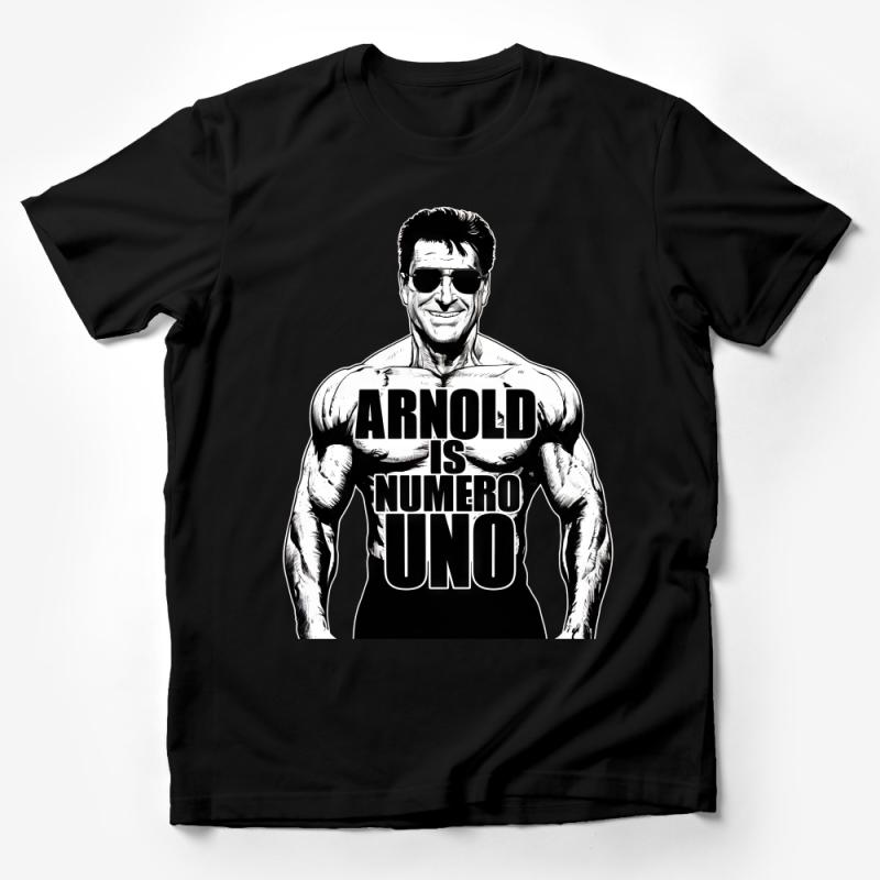 Bodybuilder Iconic Phrase T-Shirt, Arnold Numero Uno Muscle Tee, Gym Workout Inspiration, Fitness Fan Gift, Unisex Cotton Shirt Male T-Shirt