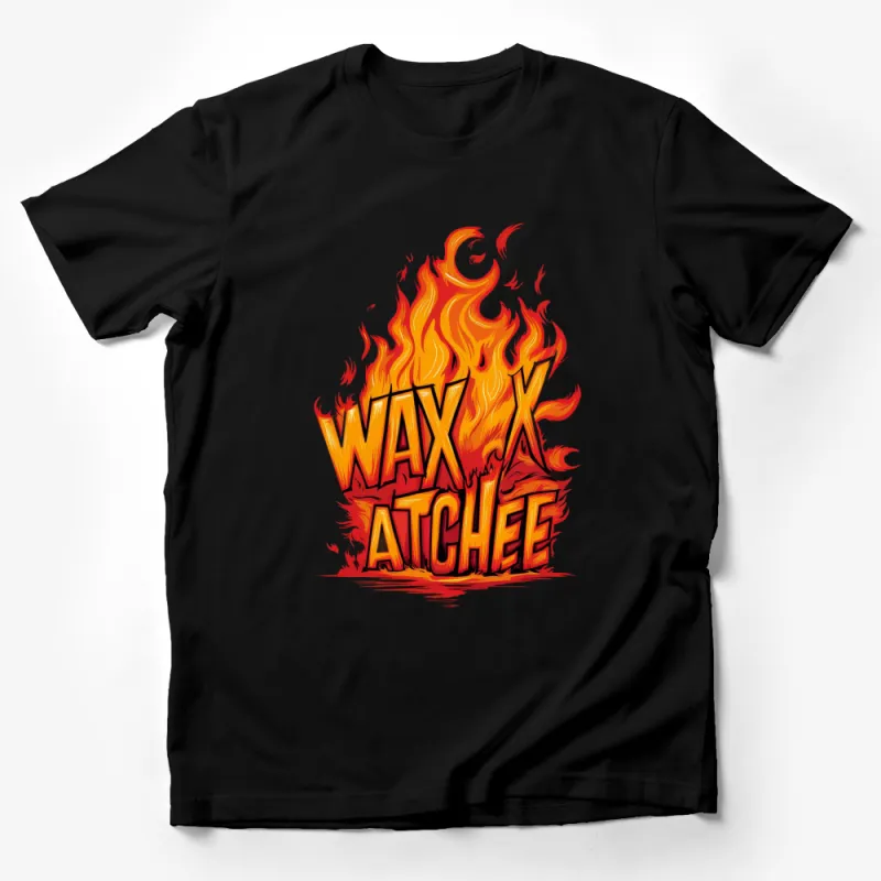 Waxahatchee Fire Design T-Shirt, Bold Flame Graphic Tee, Unique Music Support Apparel Male T-Shirt