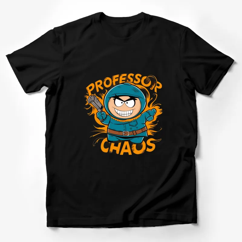 Professor Chaos South Park Inspired Cartoon T-Shirt, Funny Superhero Graphic Tee, Unisex Adult Clothing Male T-Shirt