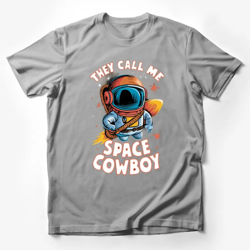 They Call Me Space Cowboy T-Shirt, Retro Astronaut Graphic Tee, Unique Space Themed Apparel Male T-Shirt