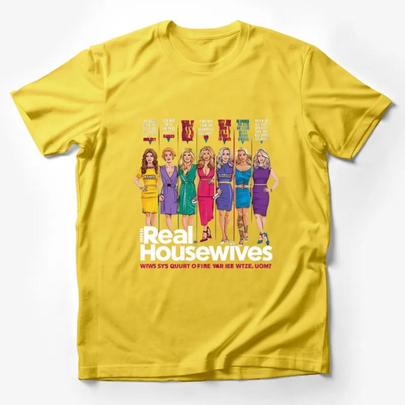 Real Housewives Fan T-Shirt, Stylish TV Show Cartoon Characters Top Male T-Shirt