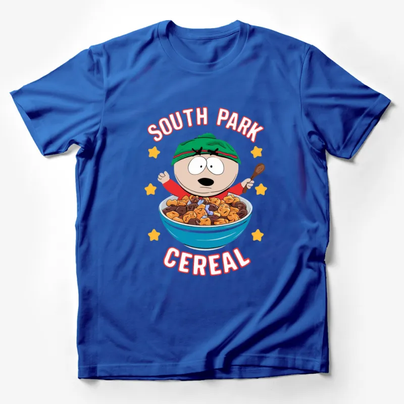 South Park Cereal Bowl Graphic T-Shirt, Cartoon Character Tee, Funny TV Show Inspired Shirt Male T-Shirt