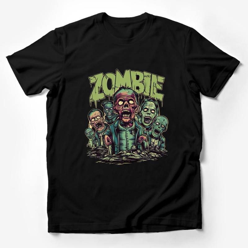 Zombie Graphic Tee, Horror Fans Unisex T-Shirt, Halloween Scary Zombies Shirt, Gift for Horror Lovers Male T-Shirt