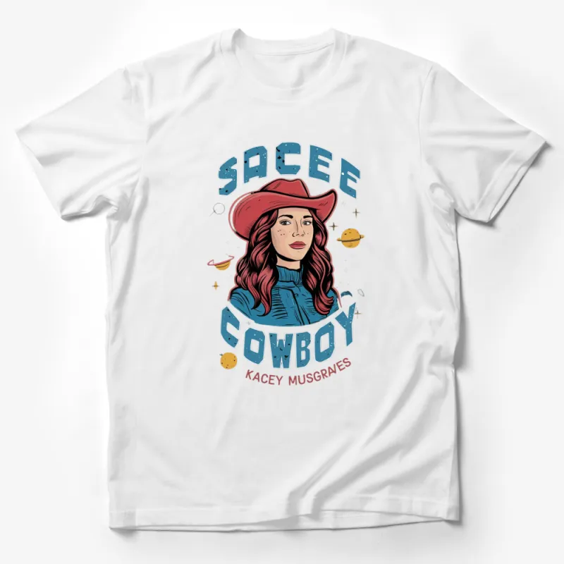 Kacey Musgraves Space Cowboy Inspired T-Shirt, Vintage Country Music Tee, Fan Art Graphic Shirt Design Male T-Shirt