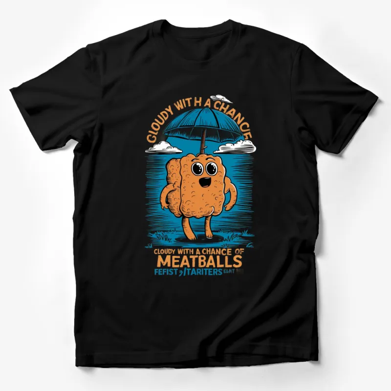 Cloudy with a Chance of Meatballs Movie T-Shirt, Cartoon Graphic Tee, Unisex Male T-Shirt