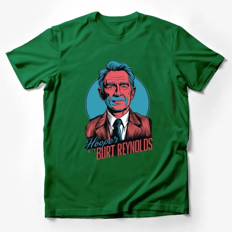 Vintage Burt Reynolds Hooper Inspired T-Shirt, Classic Movie Fan Art, Retro Style Graphic Tee Male T-Shirt