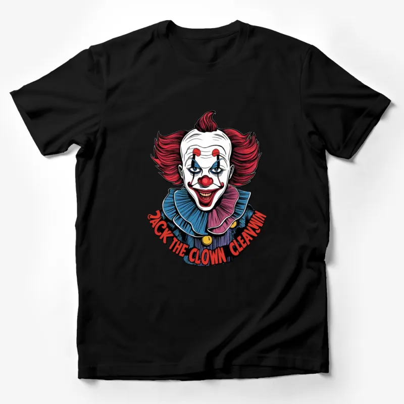 Colorful Clown Graphic T-Shirt, Jack The Clown Design, Fun Circus Tee for Adults Male T-Shirt