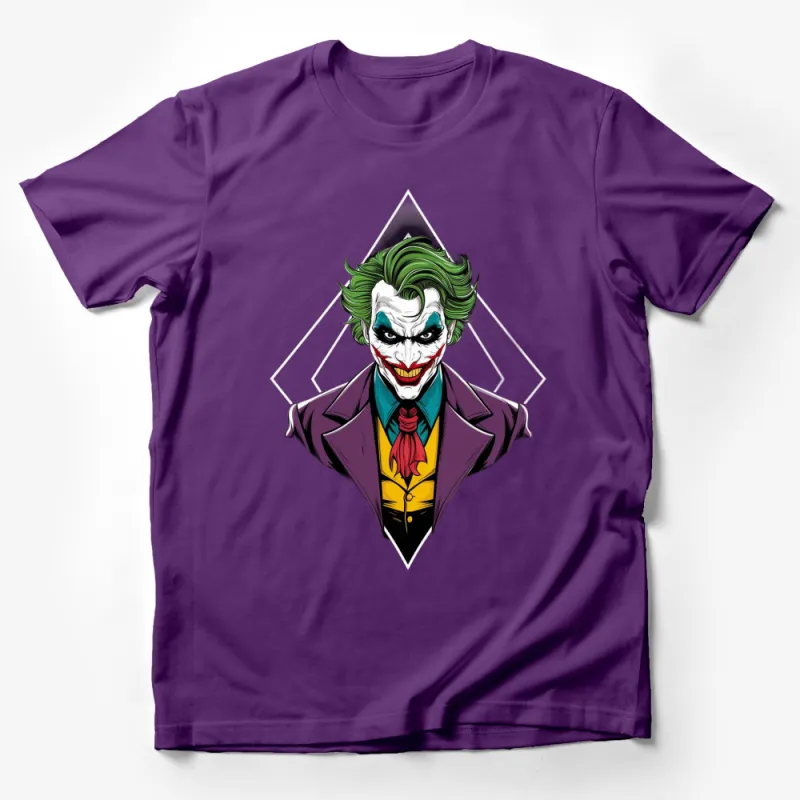 Joker Inspired Graphic Tee, Comic Villain T-Shirt, Men's Women's Casual Shirt, Unique Geek Gift Male T-Shirt