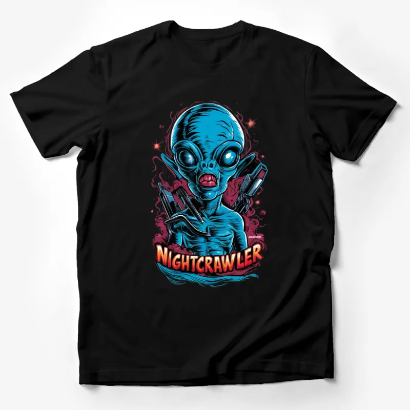 Nightcrawler Alien Graphic Tee, Cool Extraterrestrial Sci-Fi T-Shirt, Unique Space Themed Apparel for All Male T-Shirt