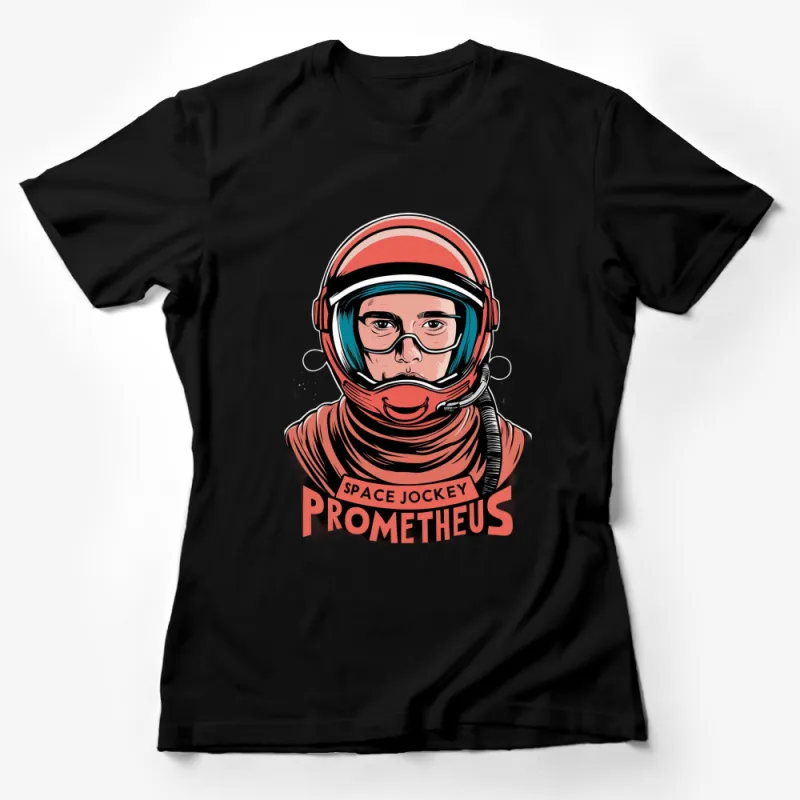 Vintage Space Jockey Prometheus T-Shirt, Retro Sci-Fi Tee, Astronaut Helmet Graphic, Unisex Clothing Gift Female T-Shirt