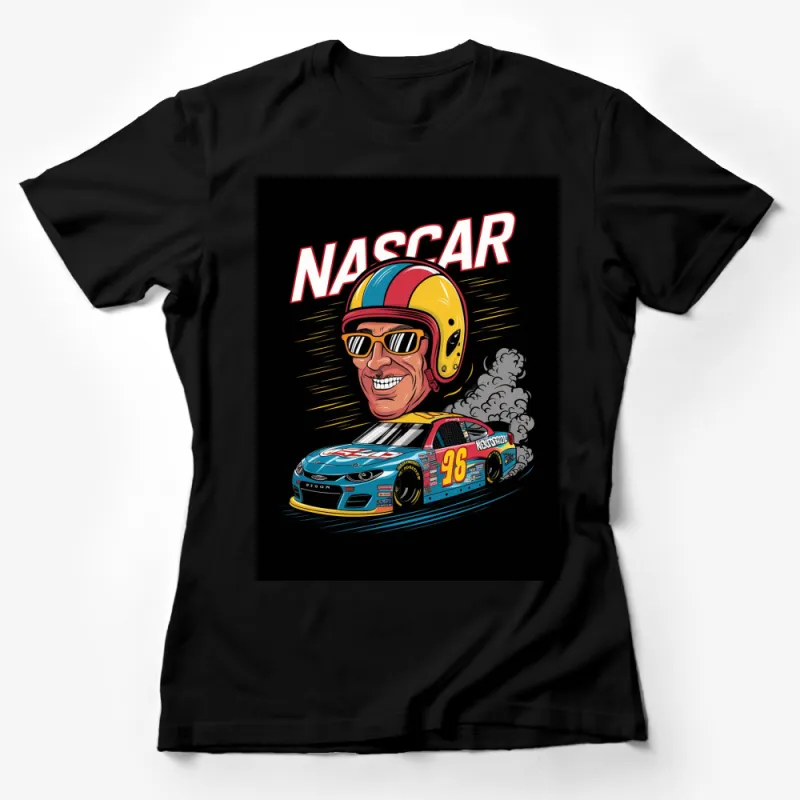 Vintage NASCAR T-Shirt, Retro Racing Graphic Tee, Cool Motorsport Car Design Shirt Female T-Shirt