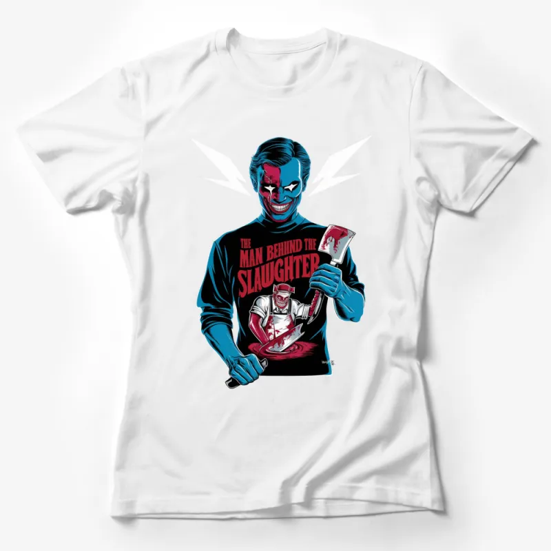 Creepy Clown Horror T-Shirt, Vintage Circus Design, Graphic Tee, Men's and Women's Sizes Available Female T-Shirt