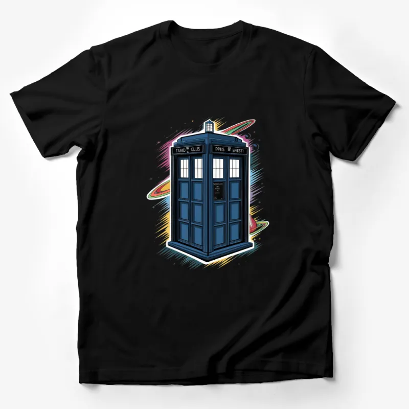 Vintage TARDIS Graphic T-Shirt, Time Machine Space Art, Doctor Who Inspired, Unisex Tee Male T-Shirt