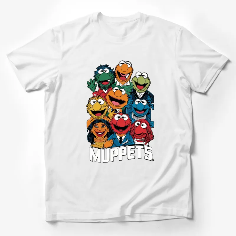 Muppets Characters T-Shirt, Vintage Cartoon Graphic Tee, Classic TV Show Fan Apparel Male T-Shirt