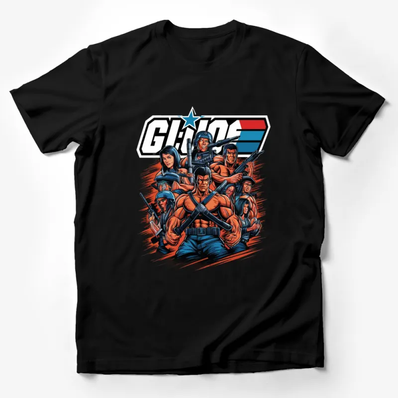 G.I. Joe Classic Characters T-Shirt, Retro Comic Style Graphic Tee, Unisex Shirt Male T-Shirt