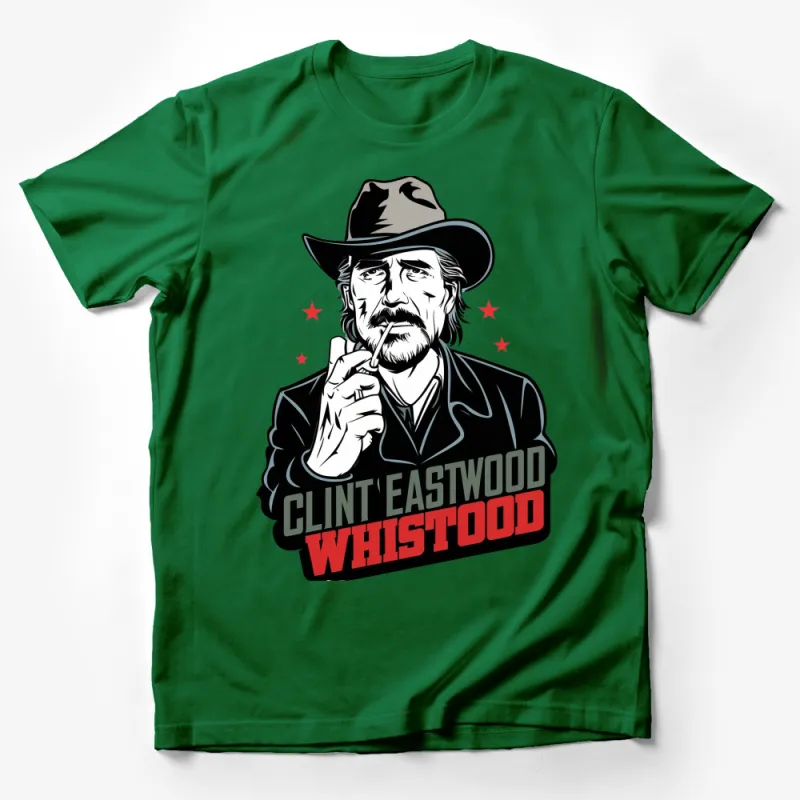 Vintage Clint Eastwood T-Shirt, Classic Movie Star Graphic Tee, Retro Hollywood Icon Apparel Male T-Shirt