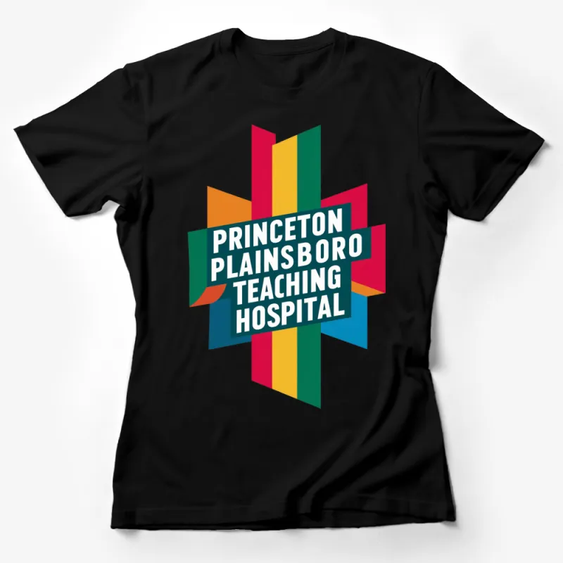 Princeton Plainsboro Teaching Hospital Logo T-Shirt, Colorful Graphic Tee, Unisex Female T-Shirt