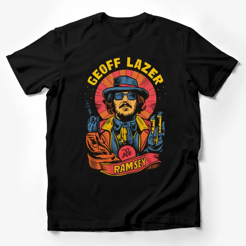 Geoff Ramsey Retro Graphic Tee, Vintage Style Artist T-Shirt, Unique Apparel Design Male T-Shirt