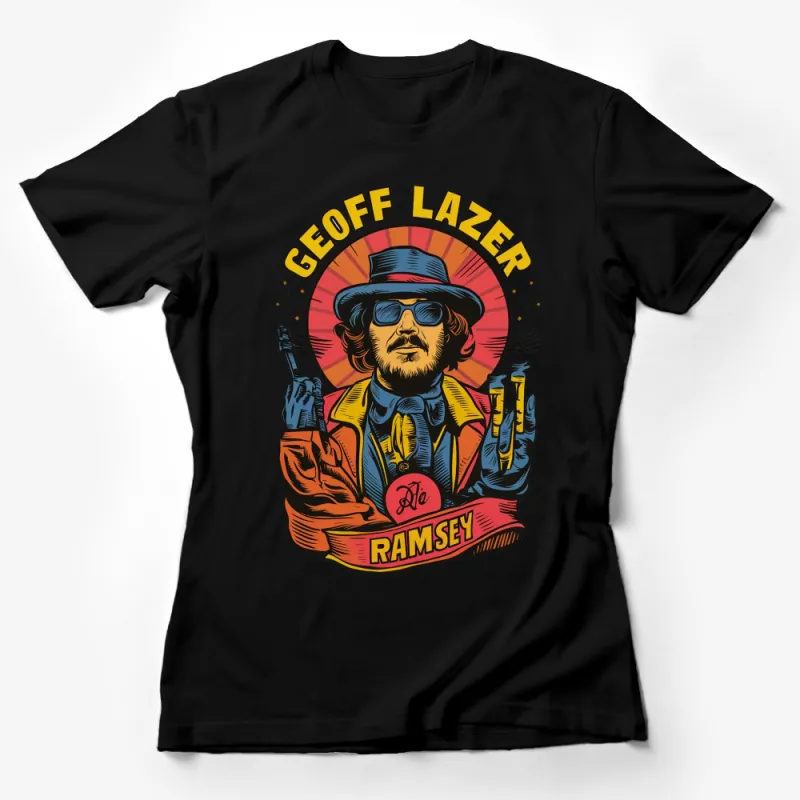 Geoff Ramsey Retro Graphic Tee, Vintage Style Artist T-Shirt, Unique Apparel Design Female T-Shirt