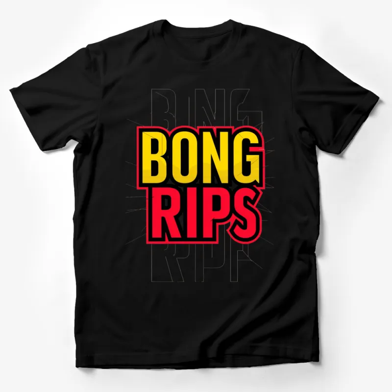 Bold Bong Rips Graphic T-Shirt, Fun Party Wear, Casual Street Fashion, Unisex Tee Male T-Shirt