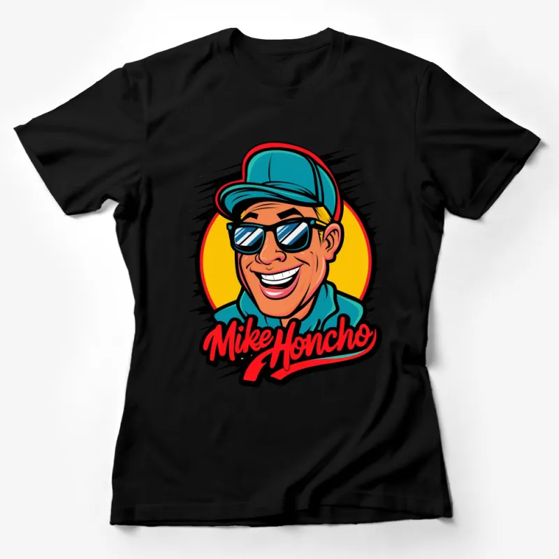 Retro Cartoon Character Mike Honcho T-Shirt - Bold Vintage Graphic Tee Female T-Shirt