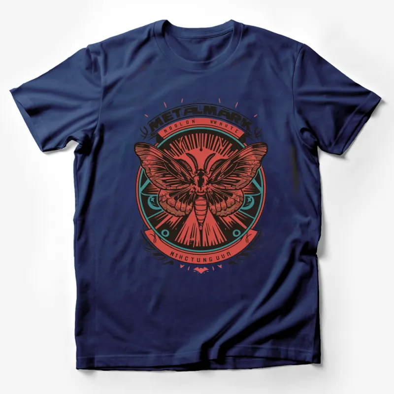 Vintage Moth Graphic T-Shirt, Retro Metalmark Moth, Cool Streetwear Tee, Unisex Clothing, Unique Gift Idea Male T-Shirt