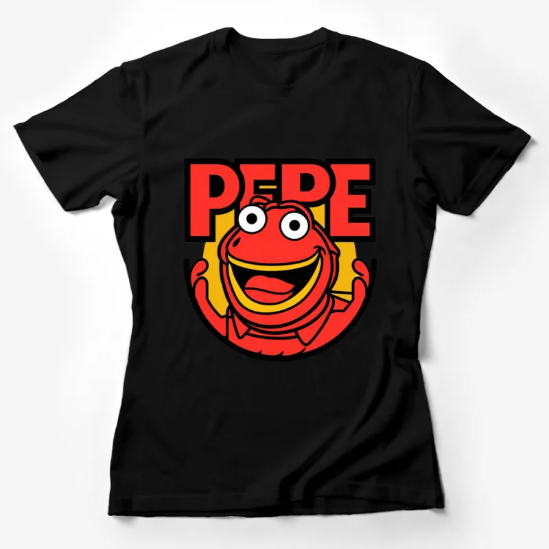 Pepe Frog Graphic T-Shirt, Funny Red Frog Meme Tee, Unisex Casual Shirt for All Ages Female T-Shirt