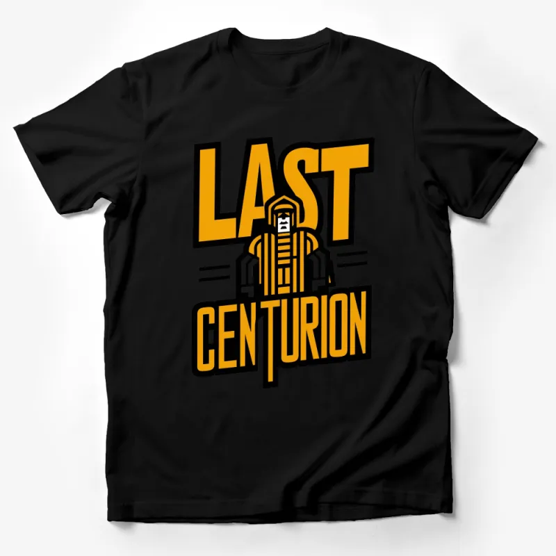 Last Centurion Bold Graphic T-Shirt, Vintage Sci-Fi Warrior Design, Retro Style Tee for Men and Women Male T-Shirt