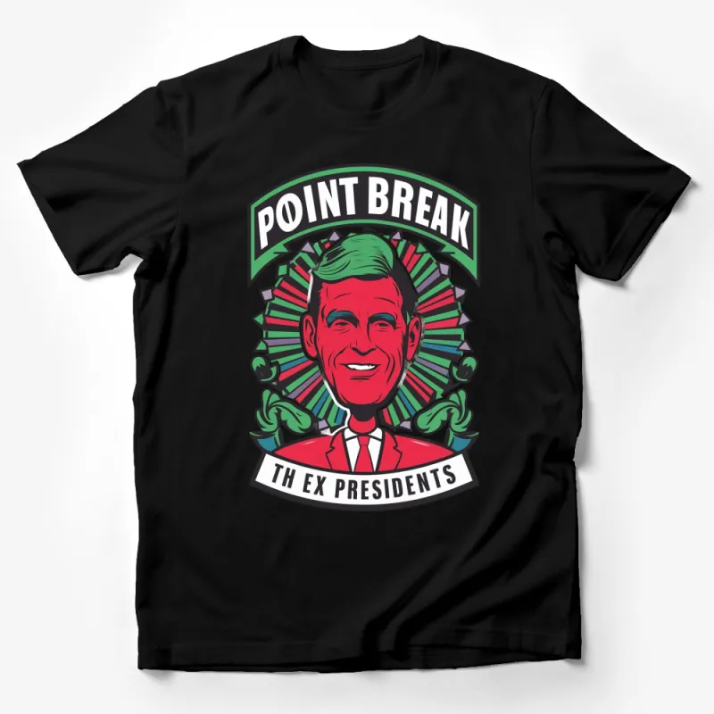 Point Break Ex Presidents T-Shirt, Vintage Kennedy Graphic Tee, Retro Style 90s Movie Shirt Male T-Shirt