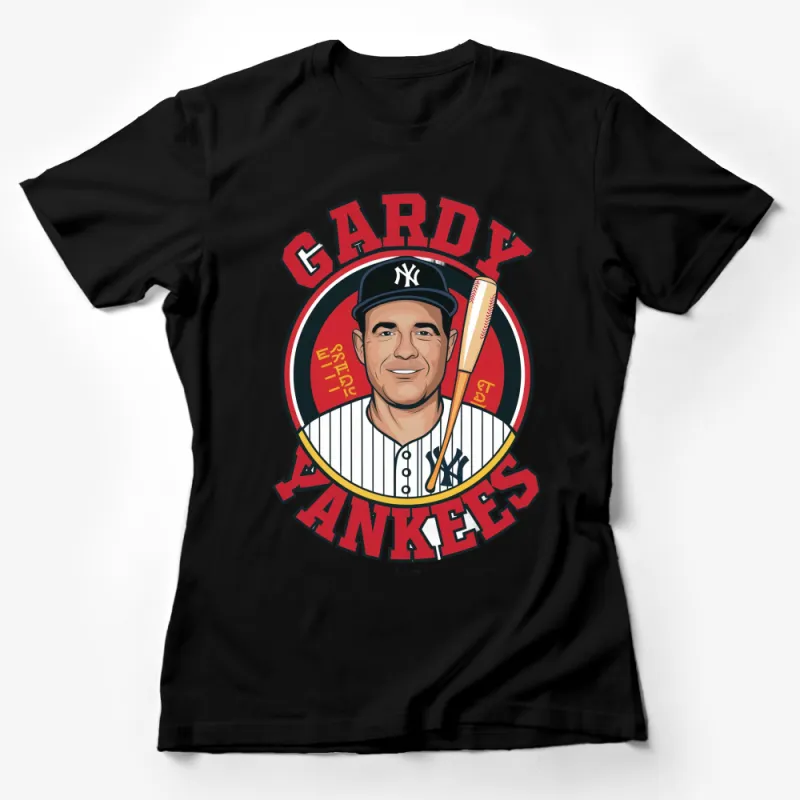 Vintage Yankees Baseball Fan T-Shirt, Retro Gardy Graphic Tee, Men's and Women's Sports Apparel Female T-Shirt