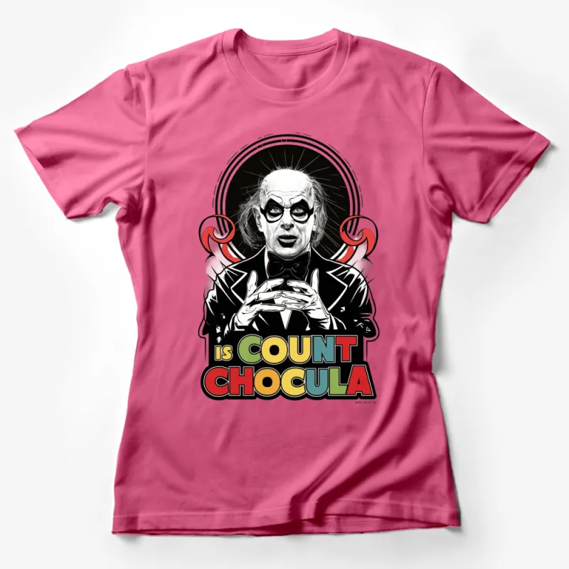 Count Chocula T-Shirt, Vintage Horror Cereal Character Tee, Unique Halloween Graphic Shirt Female T-Shirt