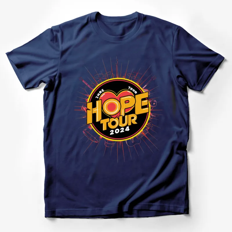 Hope Tour 2024 T-Shirt, Retro Music Festival Tee, Colorful Graphic Concert Shirt, Unisex Male T-Shirt