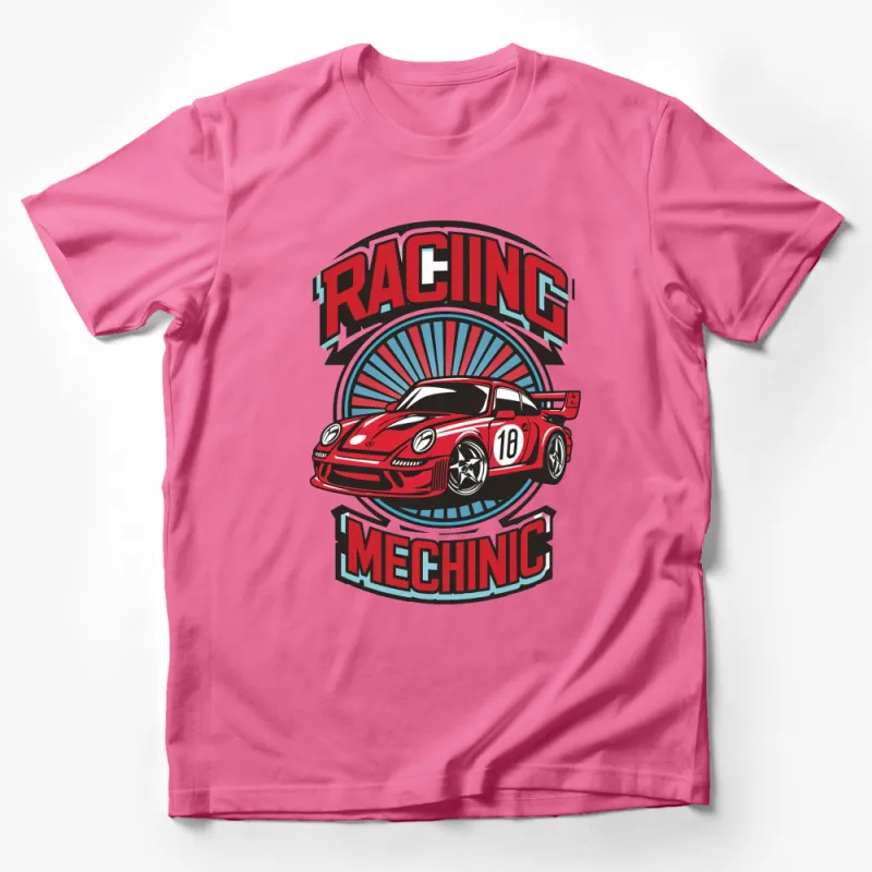 Vintage Racing Mechanic T-Shirt, Classic Car Enthusiast, Retro Sports Car Tee, Gift for Racers Male T-Shirt