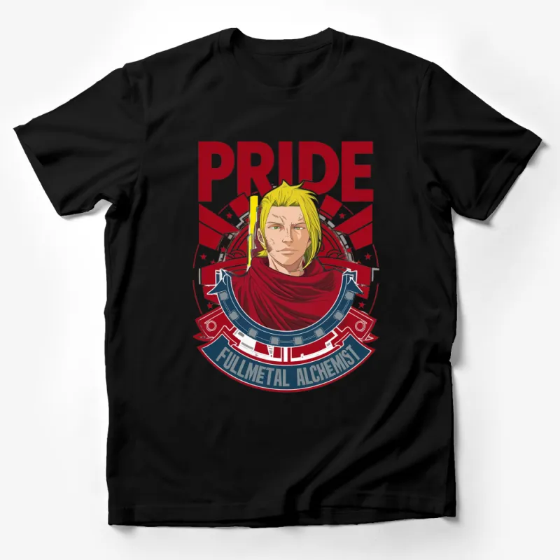 Fullmetal Alchemist Pride Anime T-Shirt, Unisex Manga Tee, Graphic Novel Apparel, Gift for Anime Fans Male T-Shirt