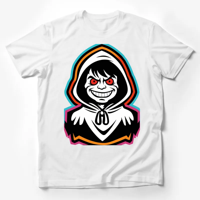 Creepy Clown Graphic Tee, Halloween Jester T-Shirt, Unisex Horror Tee Shirt, Gift for Horror Lovers Male T-Shirt