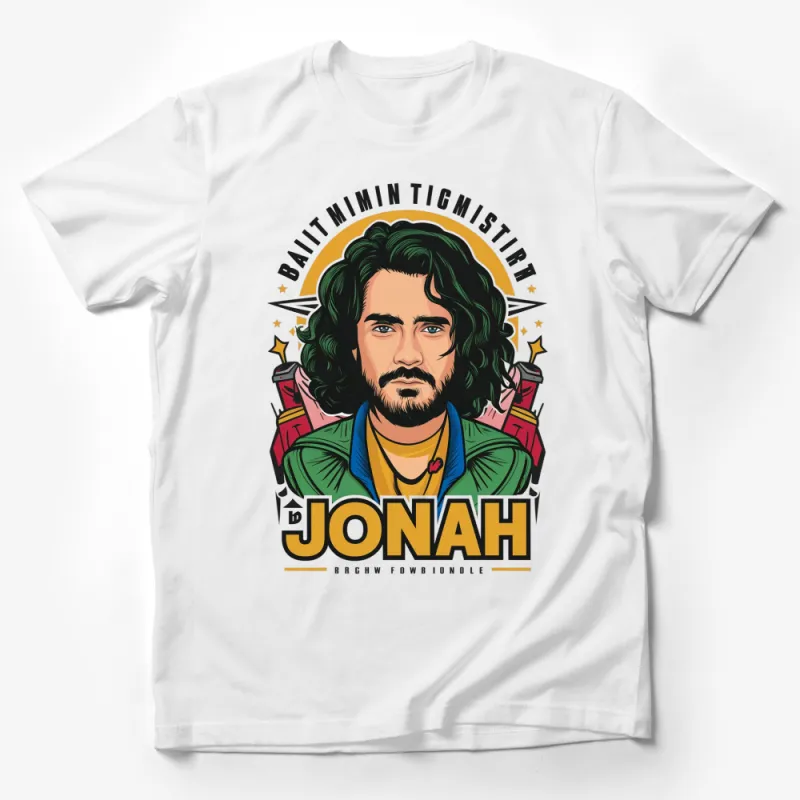 Vintage Jonah Comic Style Graphic T-Shirt, Cool Retro Inspired Men's Tee, Unique Pop Art Design Male T-Shirt