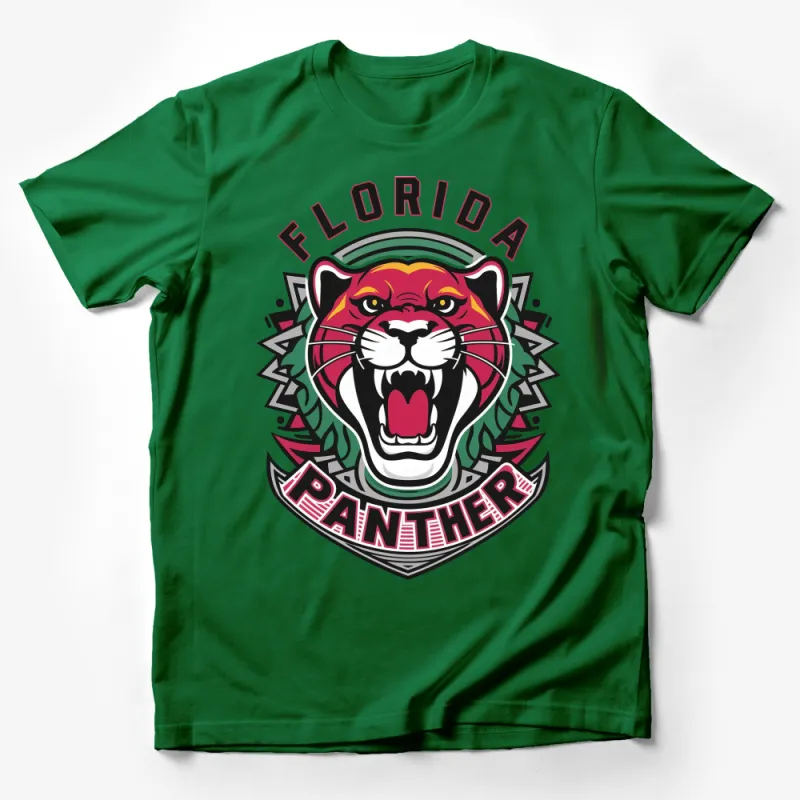 Florida Panther Graphic Tee, Bold Tiger Design T-Shirt, Unisex Panther Shirt, Trendy Animal Print Top Male T-Shirt