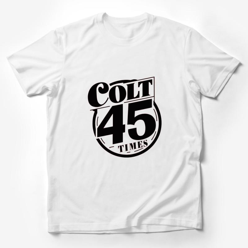 Vintage Colt 45 Times Logo T-Shirt, Retro Brewery Inspired Graphic Tee, Unisex Beer Lover Shirt Male T-Shirt