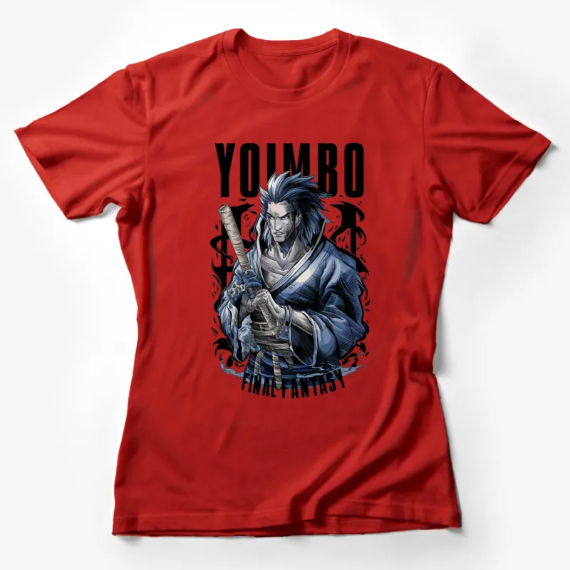 Final Fantasy Inspired Yojimbo Samurai T-Shirt, Unique Graphic Tee, Cool Video Game Character Shirt Female T-Shirt