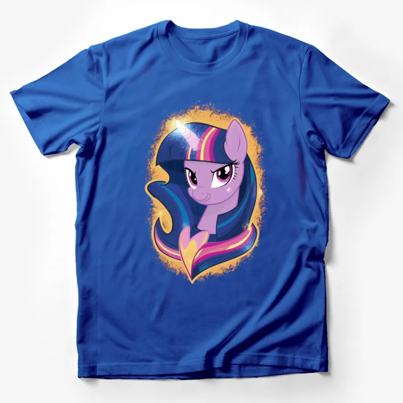 Twilight Sparkle Pony Cartoon Kids T-Shirt, Colorful Unicorn Magical Girls Tee, Birthday Gift Idea Male T-Shirt