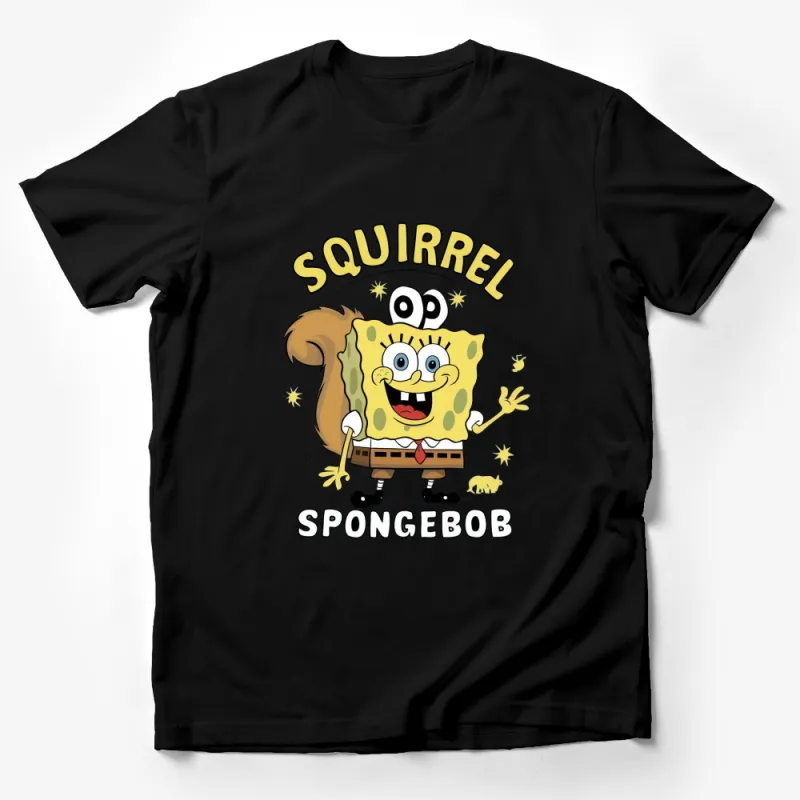 SpongeBob SquarePants T-Shirt, Cartoon Character Kids and Adult Tee Male T-Shirt