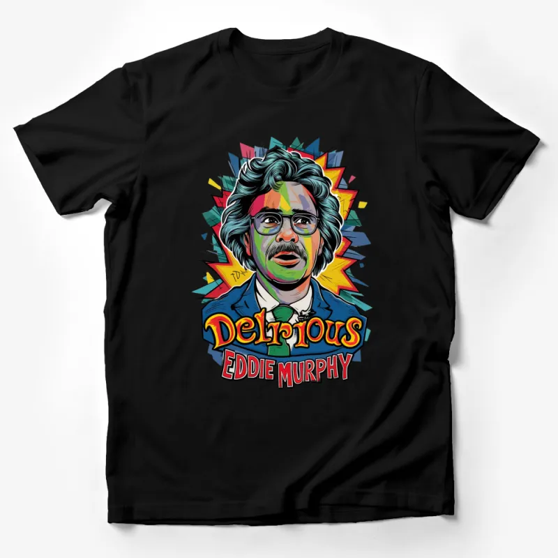 Eddie Murphy Delirious Art T-Shirt, Colorful Vintage Style Graphic Tee, Unisex Male T-Shirt