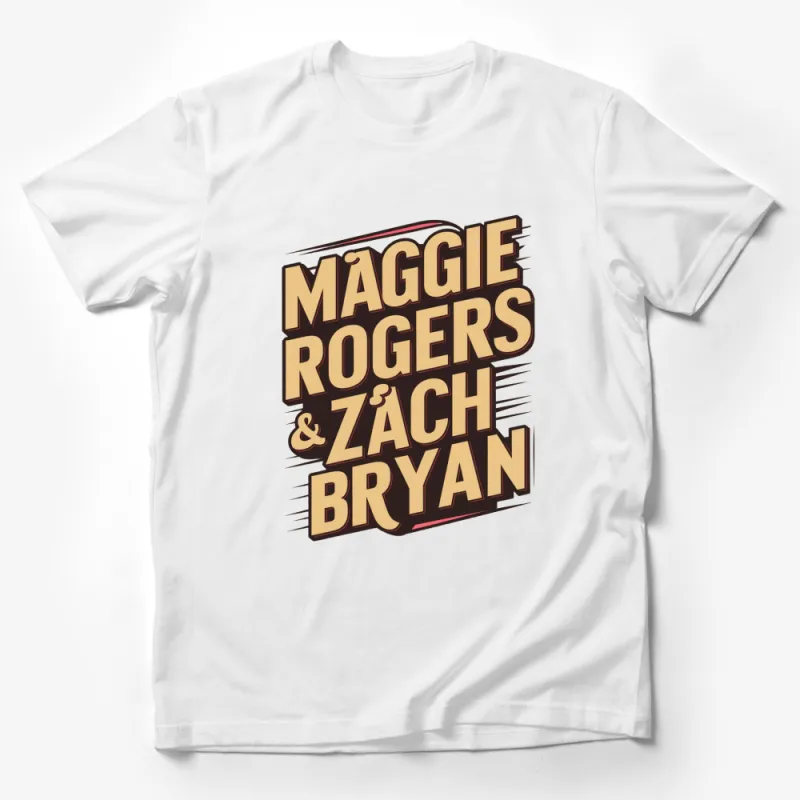 Maggie Rogers and Zach Bryan Retro Band Shirt, Vintage Music Tee, Unisex T-Shirt Male T-Shirt