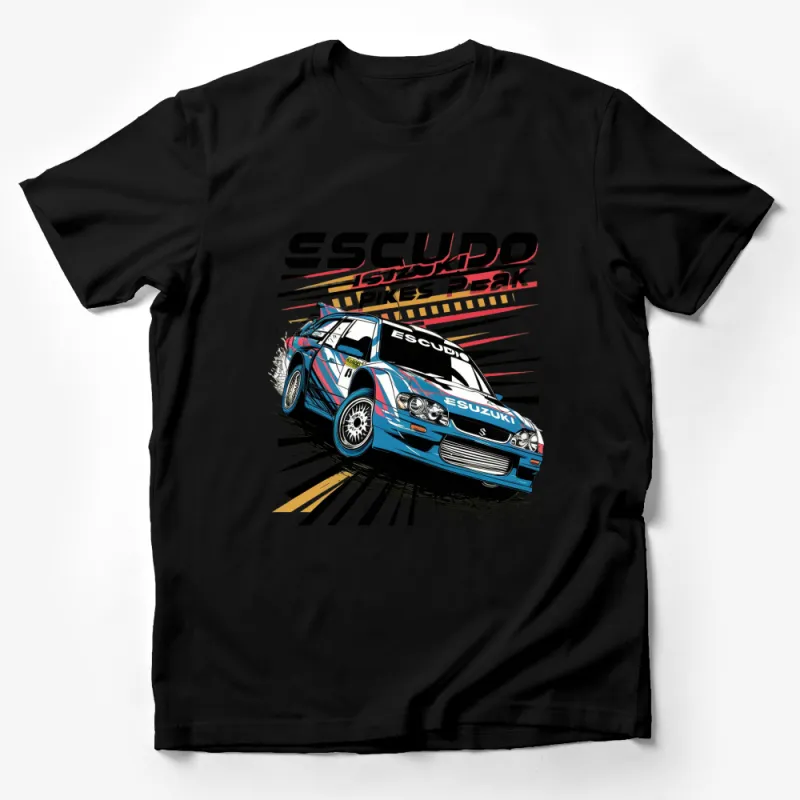 Vintage Suzuki Escudo Pikes Peak Racing Car T-Shirt, Graphic Tee for Motorsport Fans Male T-Shirt