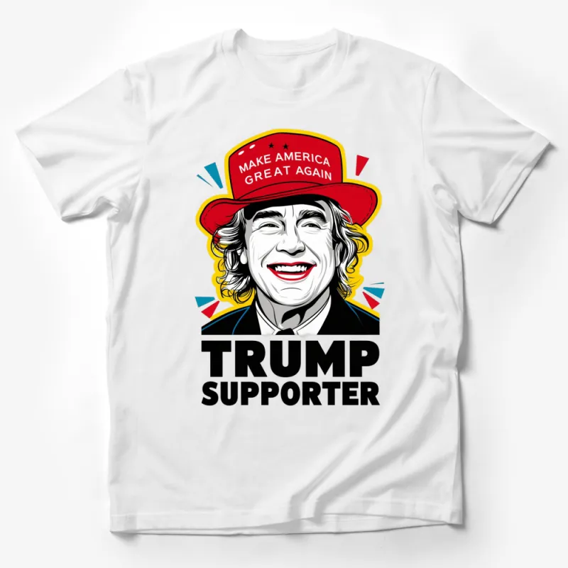 Trump Supporter T-Shirt, Make America Great Again, Patriotic Graphic Tee, Bold Design, Unisex Male T-Shirt