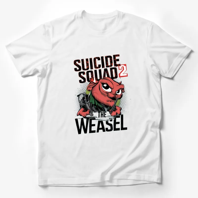 Suicide Squad 2 The Weasel Graphic T-Shirt, Trendy Movie Character Tee, Pop Culture Apparel, Unique Gift Idea Male T-Shirt