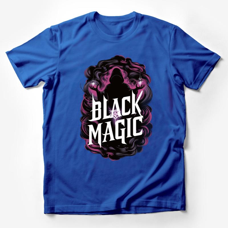 Black Magic Graphic Tee, Mysterious Goth Aesthetic, Unisex T-Shirt, Cool Dark Witchy Clothing, Magical Fashion, Casual Streetwear Top Male T-Shirt