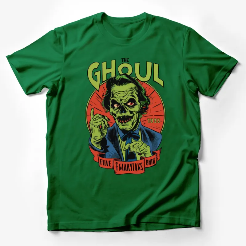 Vintage Ghoul 1933 Graphic T-Shirt, Classic Monster Tee, Retro Horror Fashion, Collectible Shirt Design Male T-Shirt