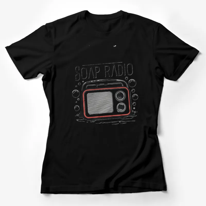 Retro Soap Radio Graphic T-Shirt, Vintage Style Radio Design, Unisex Tee Female T-Shirt